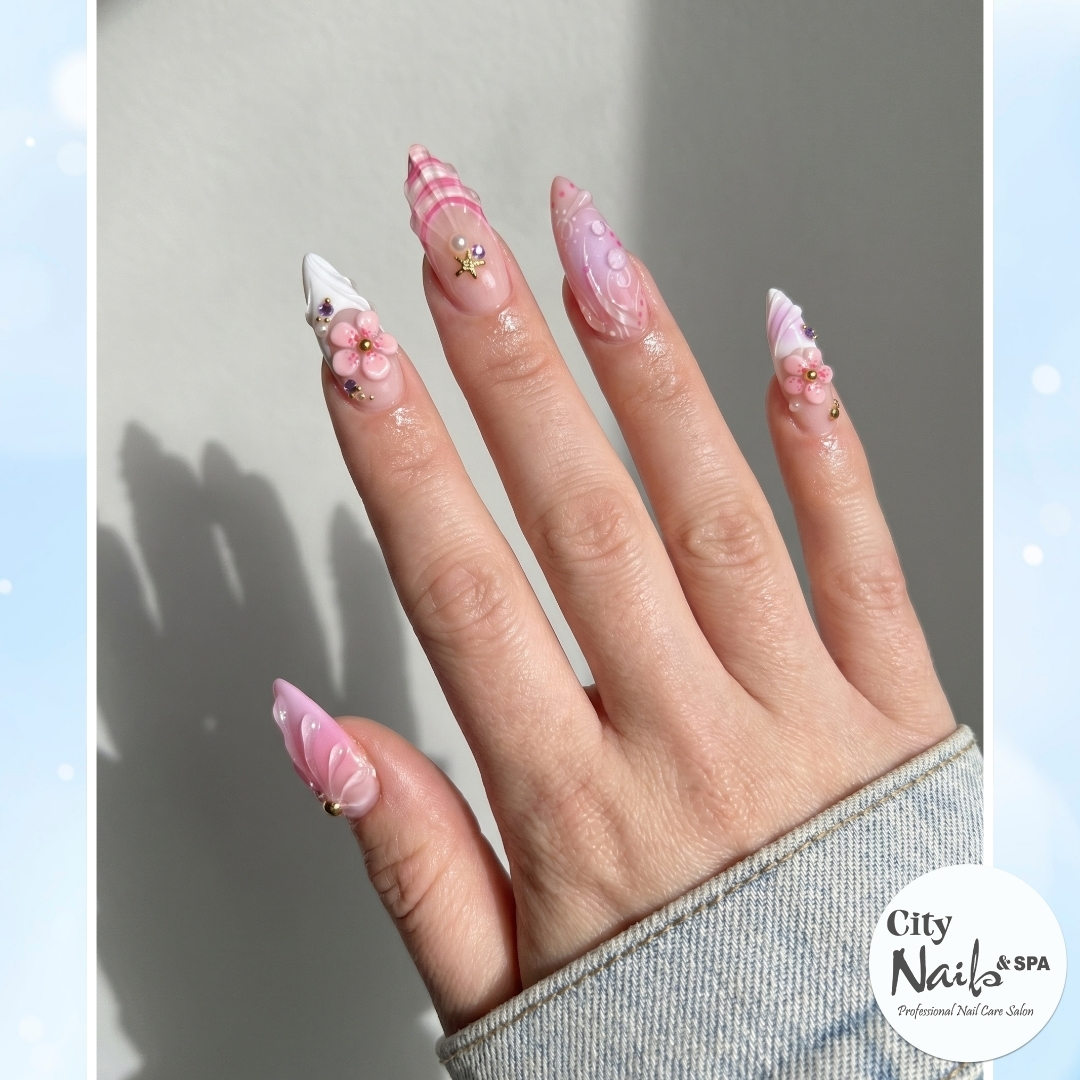 City Nails & Spa nail work in Gainesville, Georgia